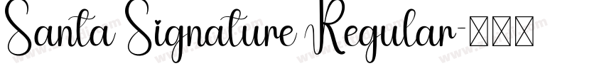 Santa Signature Regular字体转换